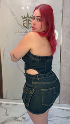 Summer Denim Romper