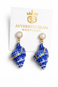 Blue Shells earrings