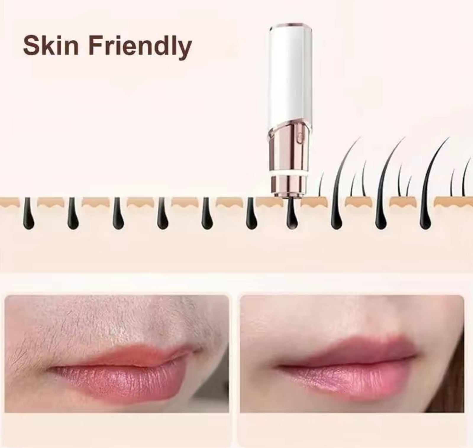 Lumi Trim 2 in 1 facial & eyebrow hair trimmer