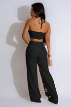 Monaco Sexy hole slim Two piece set