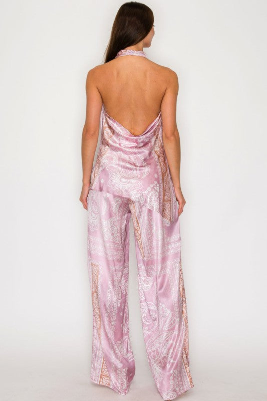 Monaco Paisley Satin set
