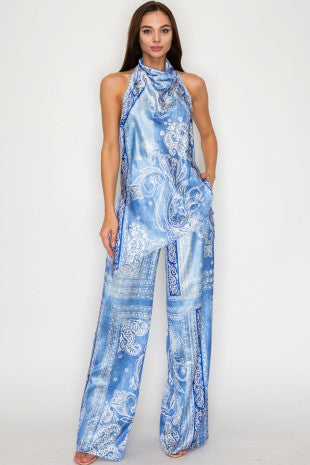 Monaco Paisley Satin set