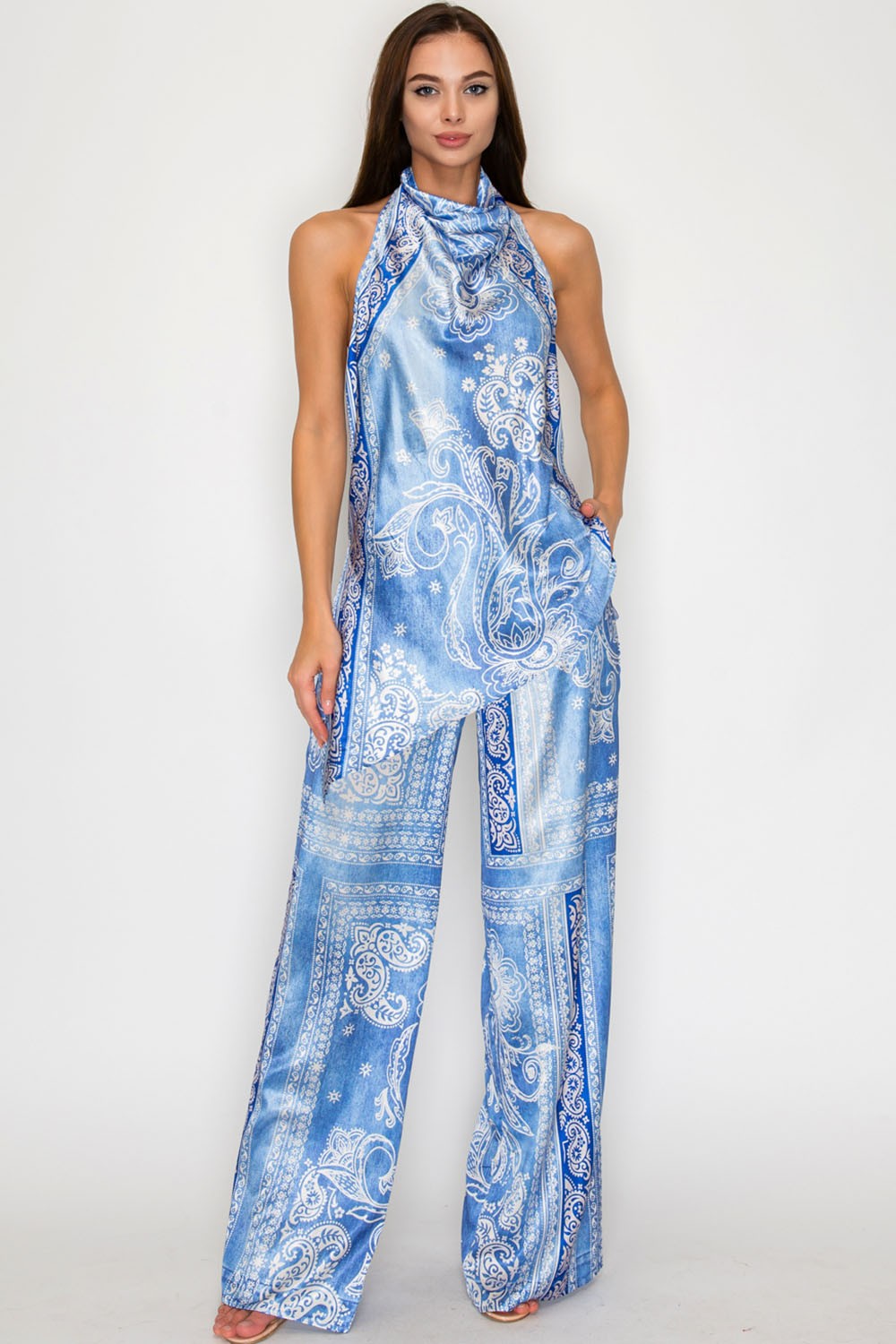 Monaco Paisley Satin set