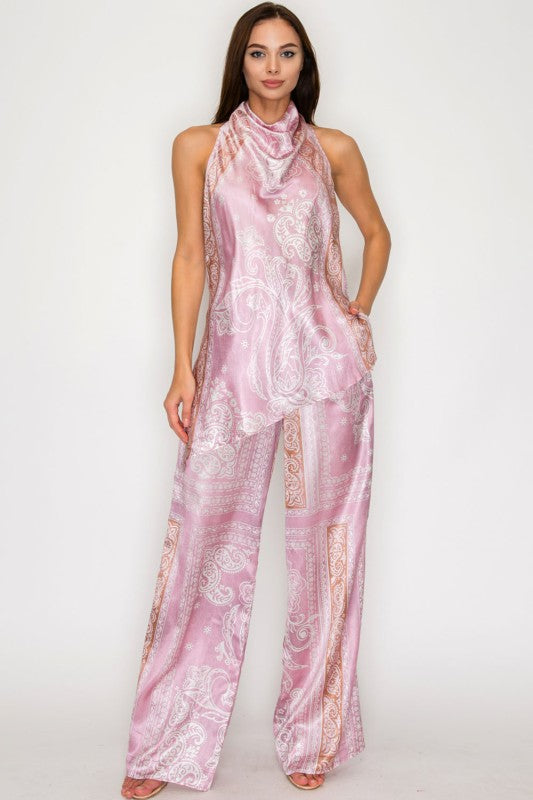 Monaco Paisley Satin set