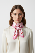 Cherry scarf or pañuelo