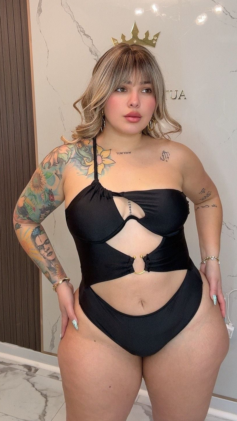 Black seduction swimsuit ￼