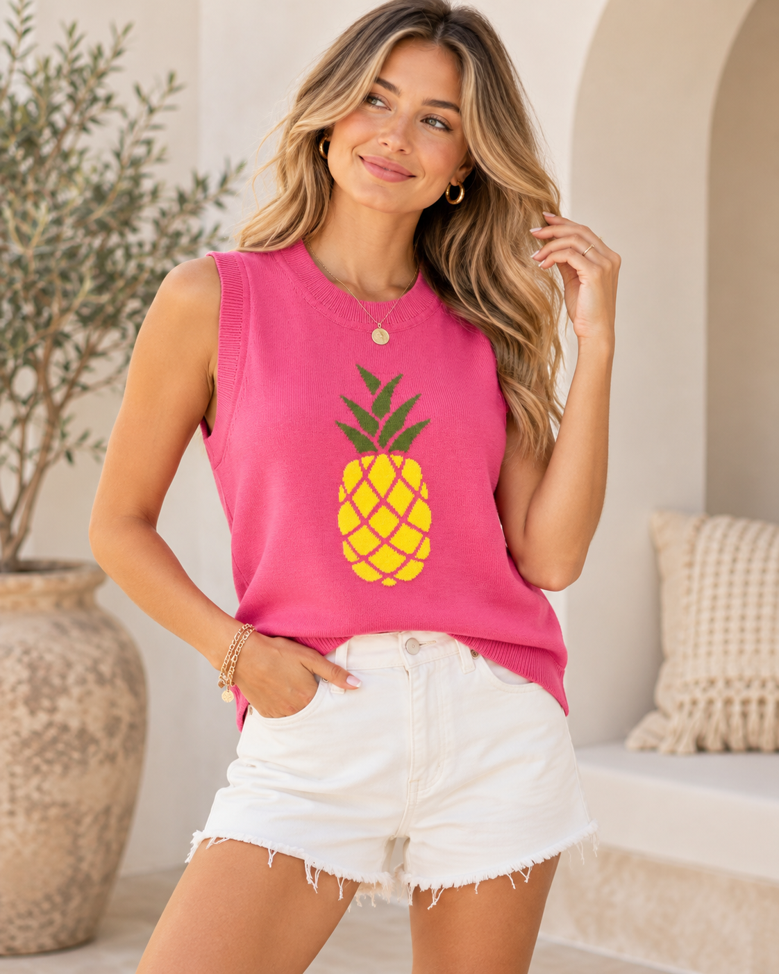 pink pineapple Top