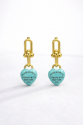 Inspired blue earring