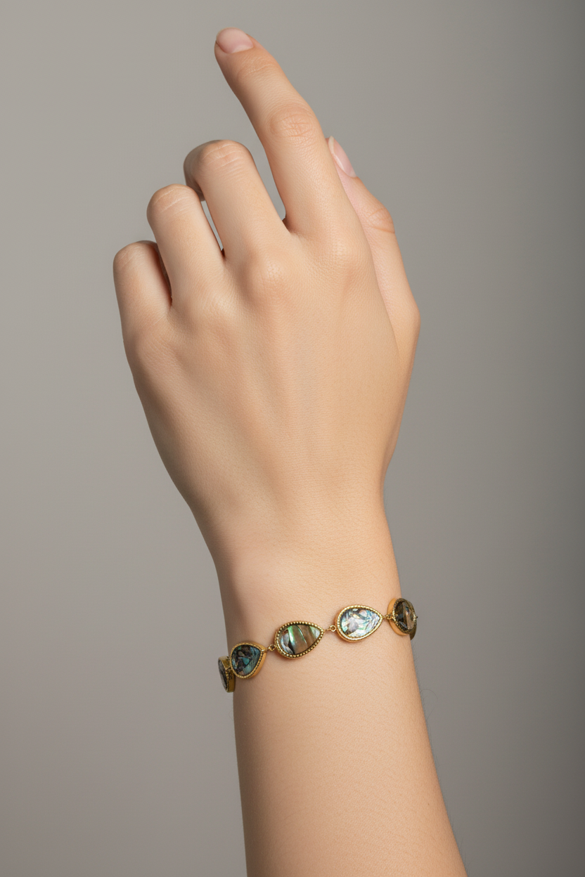 Volcanic luck stone bracelet