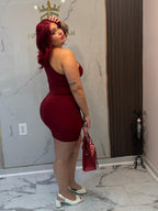 Velvet Burgundy Dress