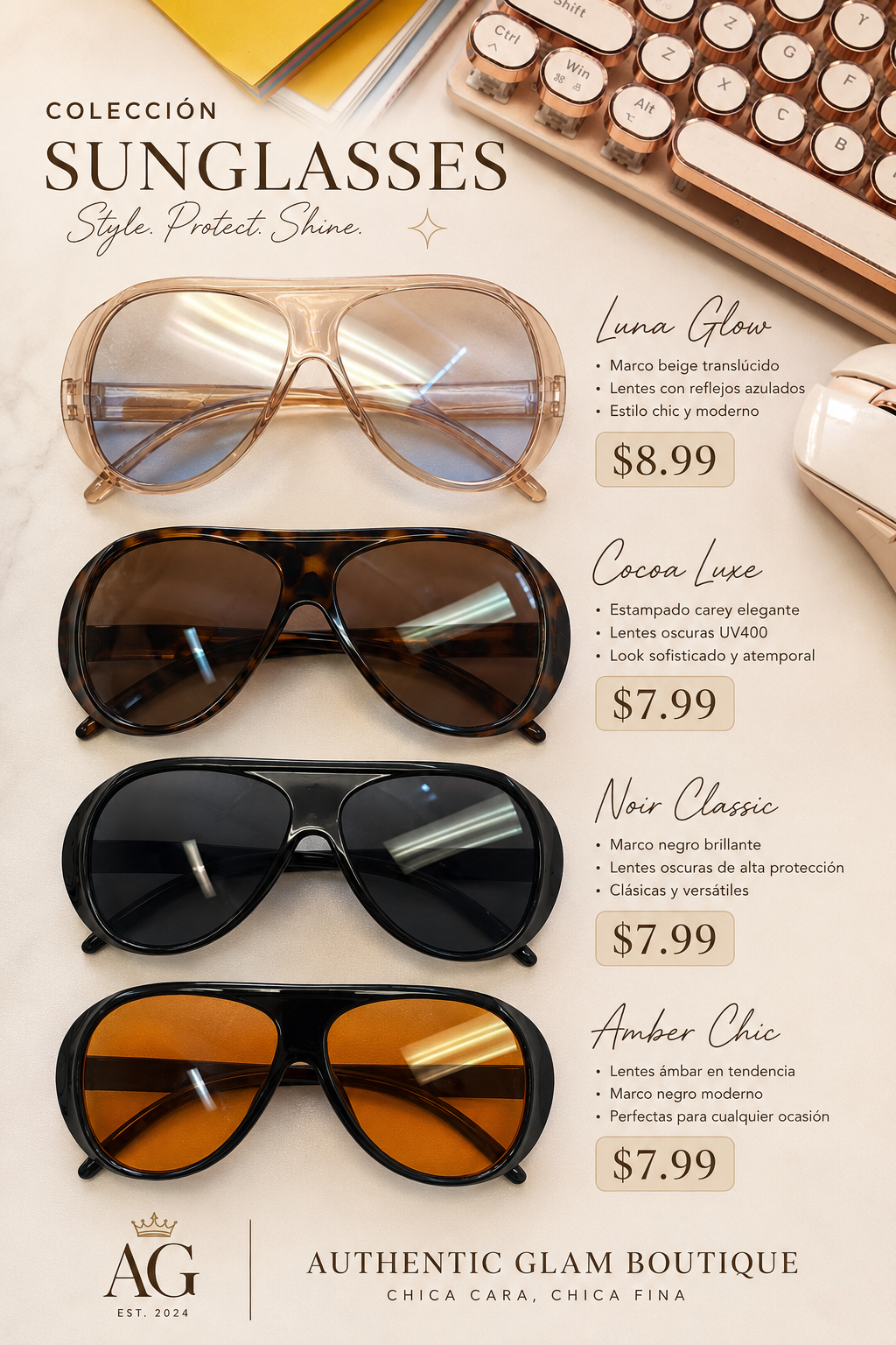 lentes de sol trending Aviator sunglasses