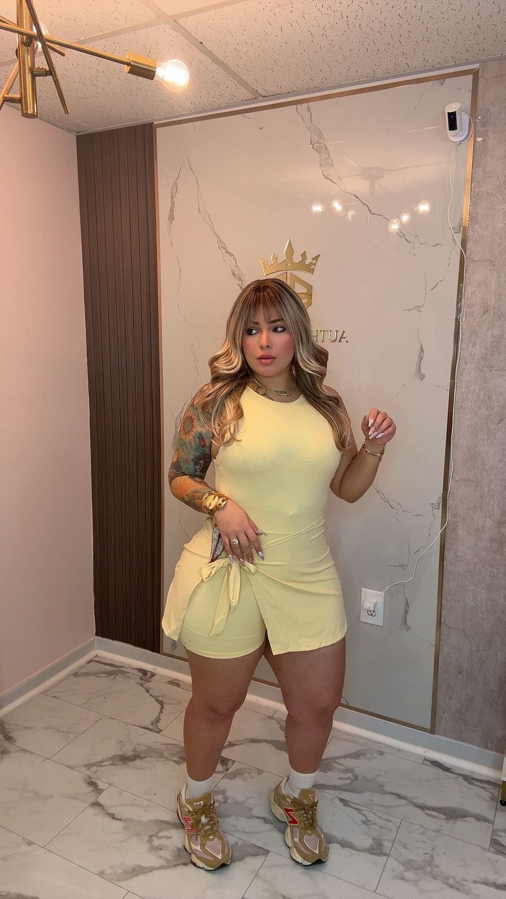 Golden vanilla romper