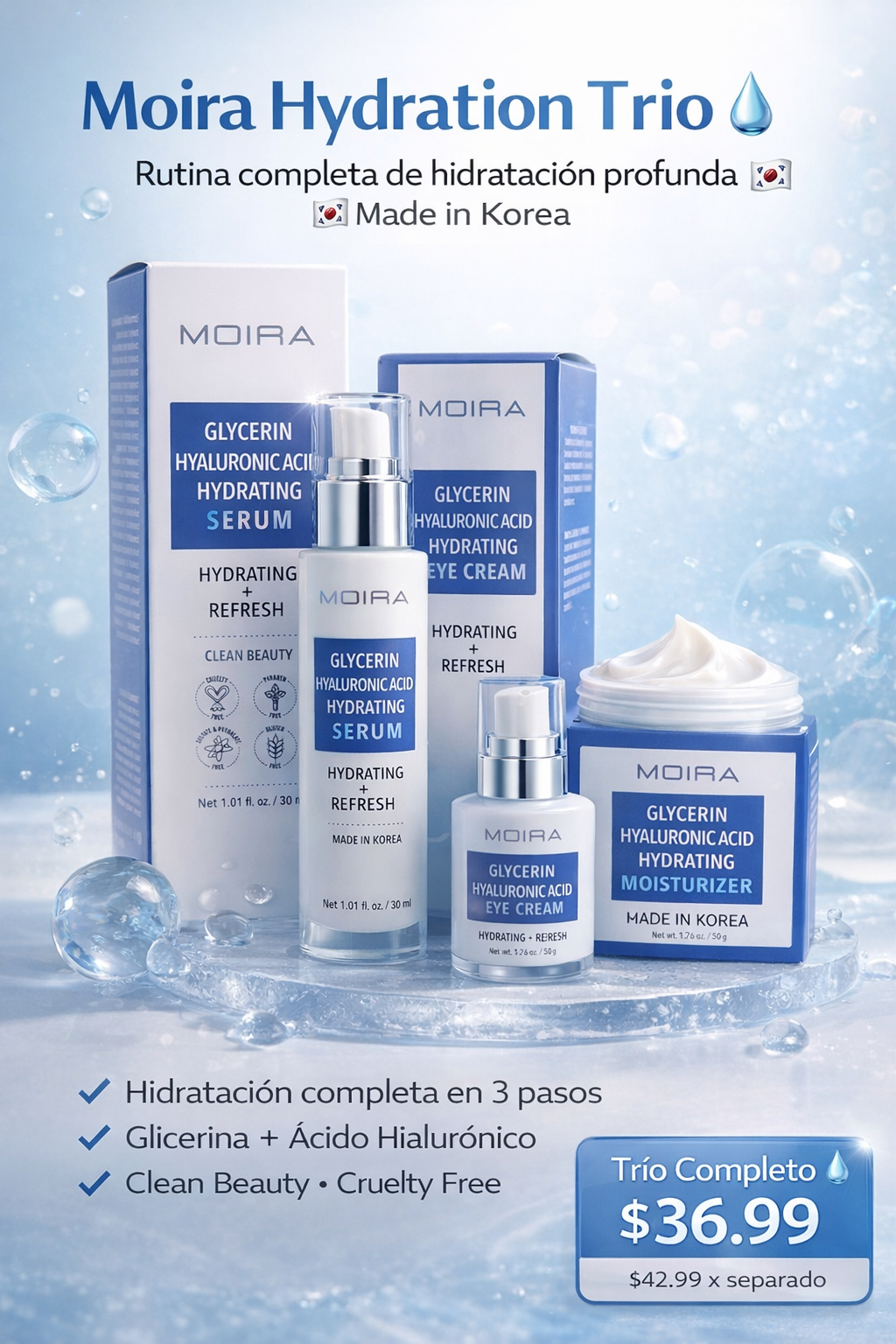 Moira Hydration set Korea