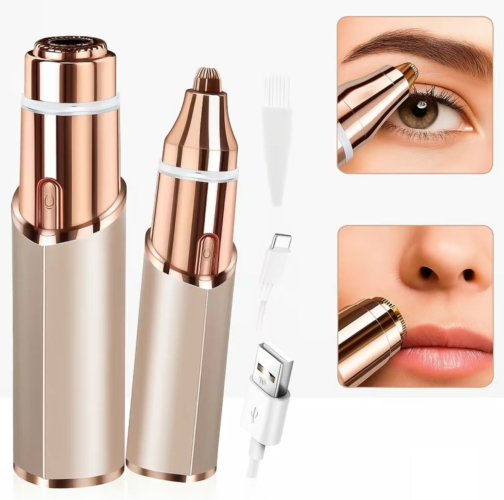 Lumi Trim 2 in 1 facial & eyebrow hair trimmer