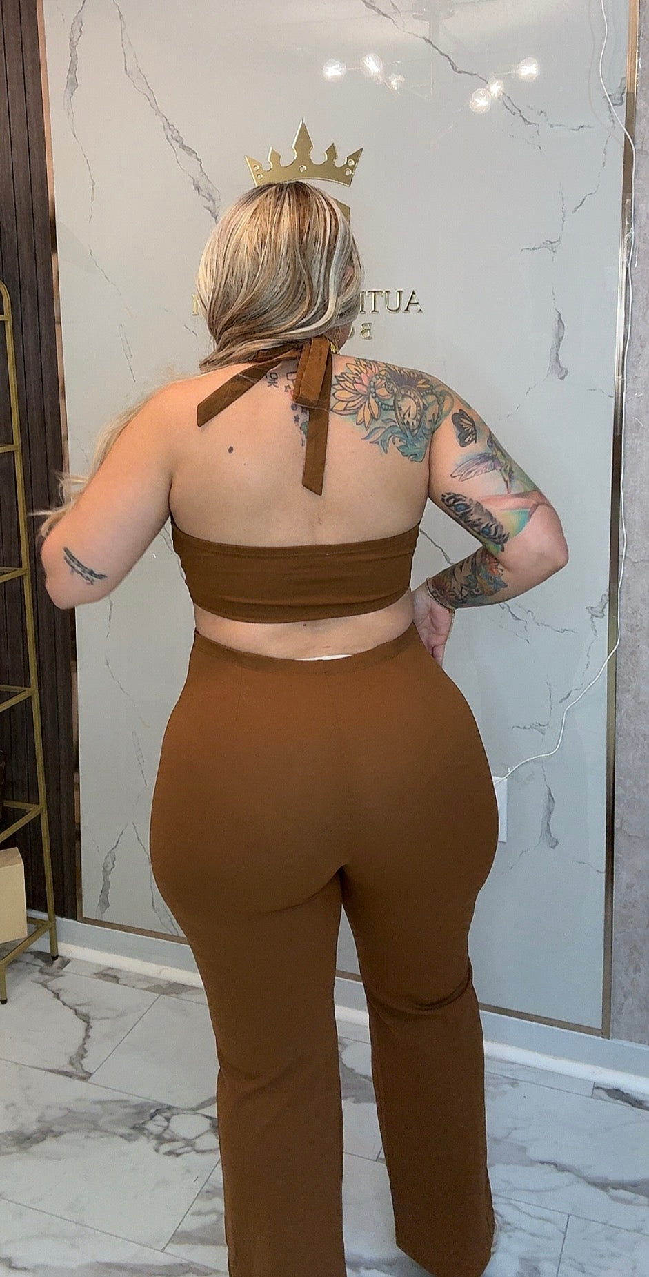 Chocolate sexy romper