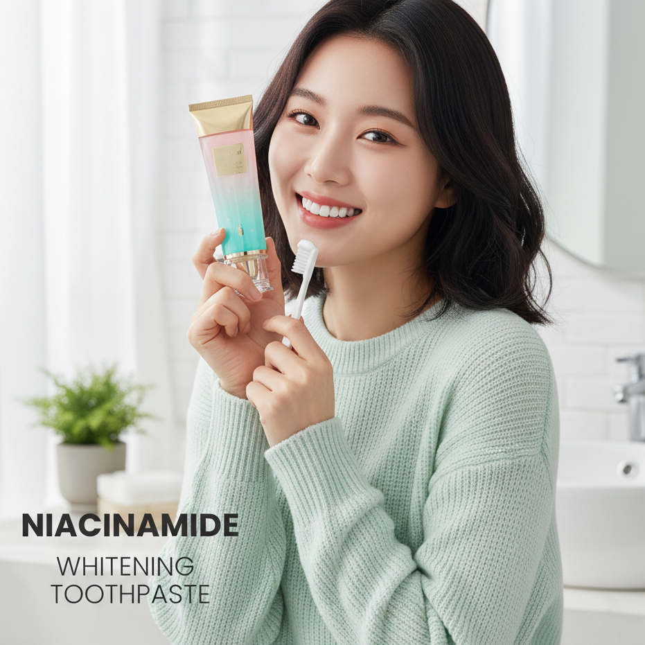 BodyAccel Whitening Toothpaste with Niacinamide – Fluorine-Free Natural Care