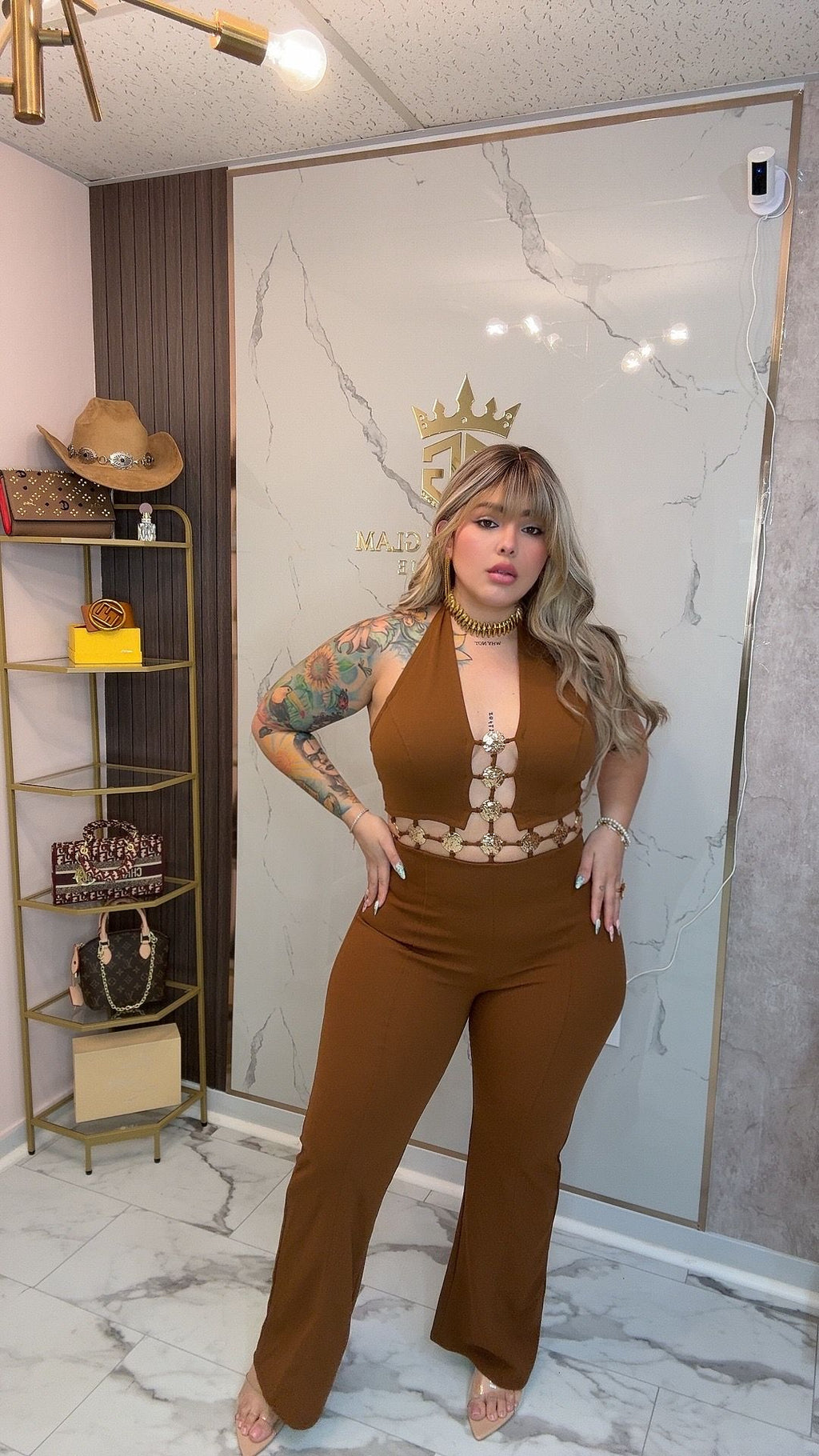 Chocolate sexy romper
