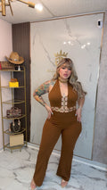 Chocolate sexy romper