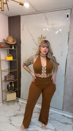 Chocolate sexy romper