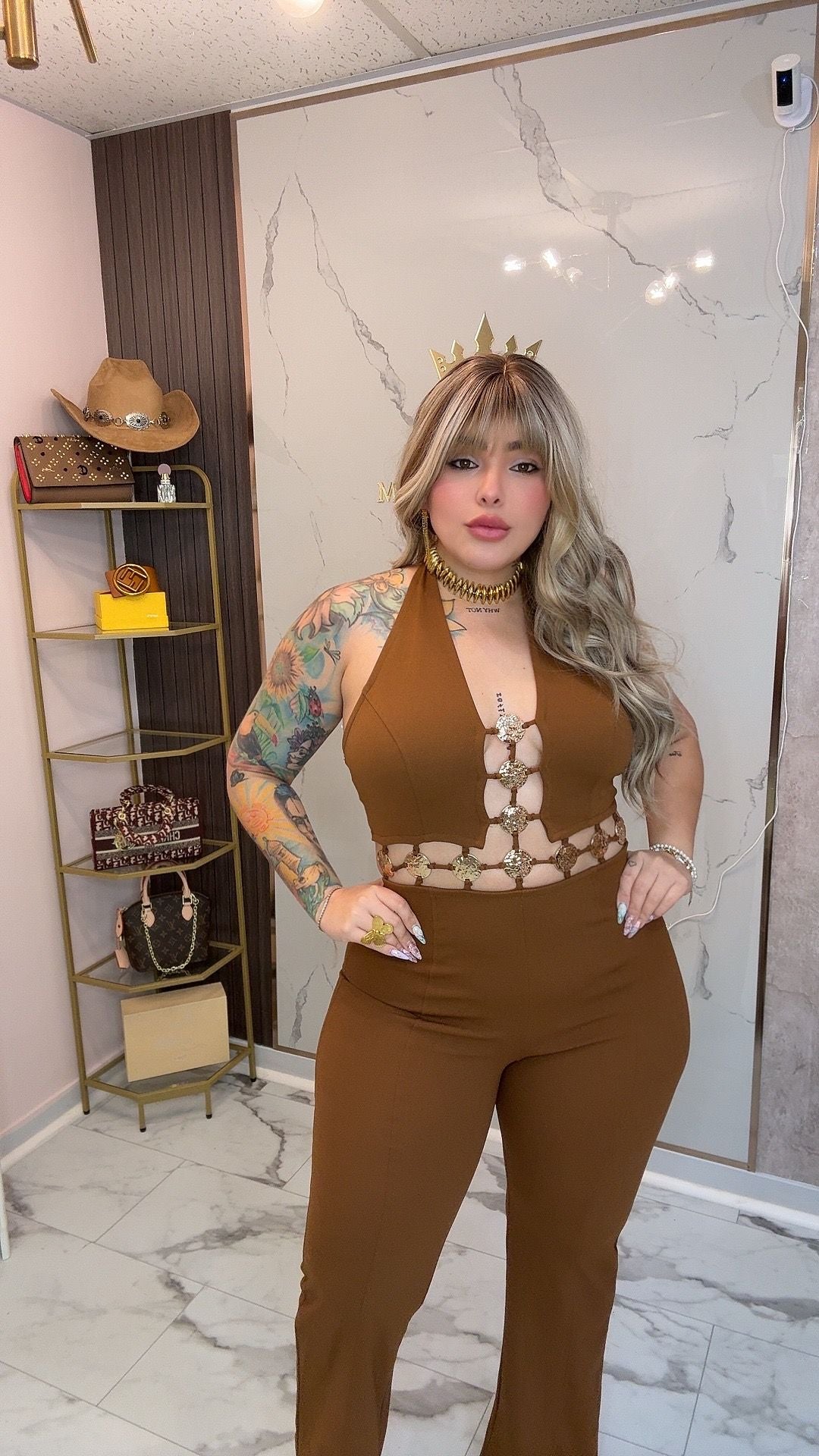 Chocolate sexy romper