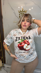 Lace Apple Tshirt