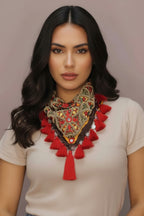 Boho style Hair accesories scarf necklace and hair accesories