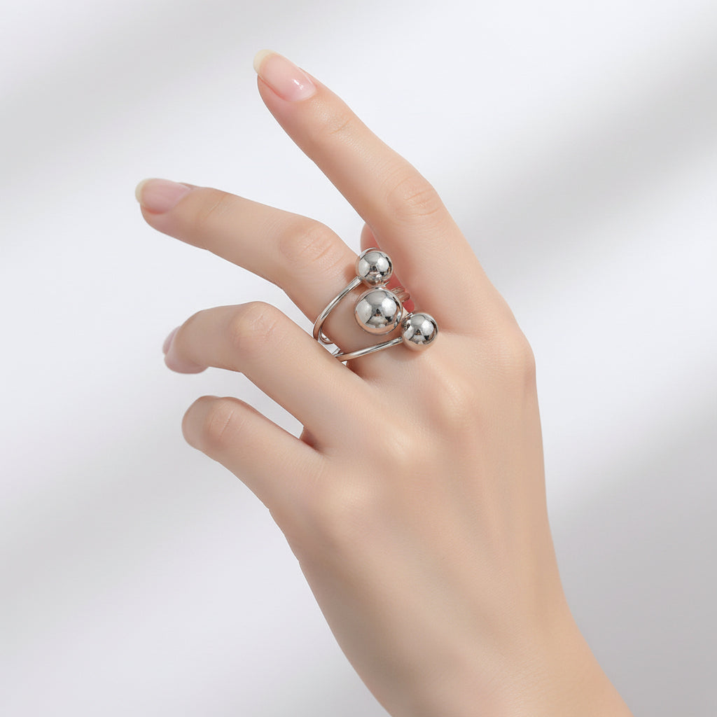 ball rings silver