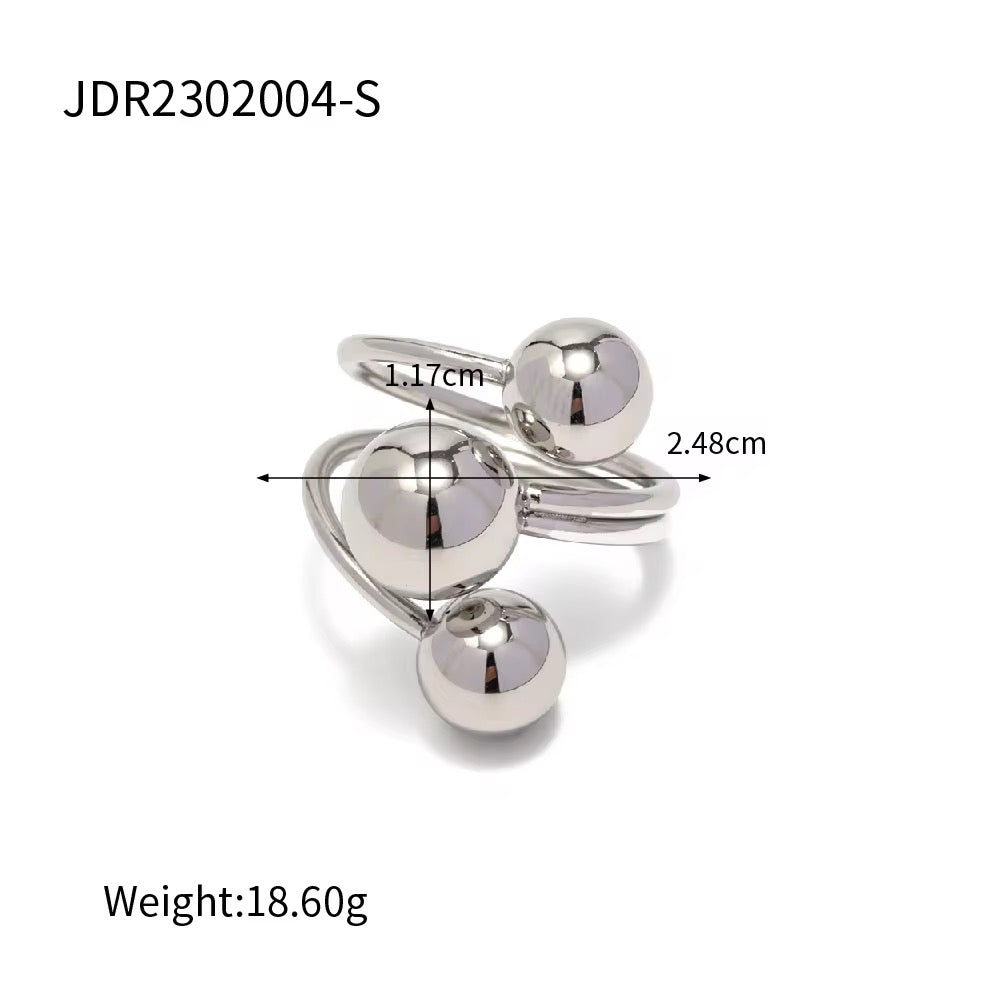 ball rings silver