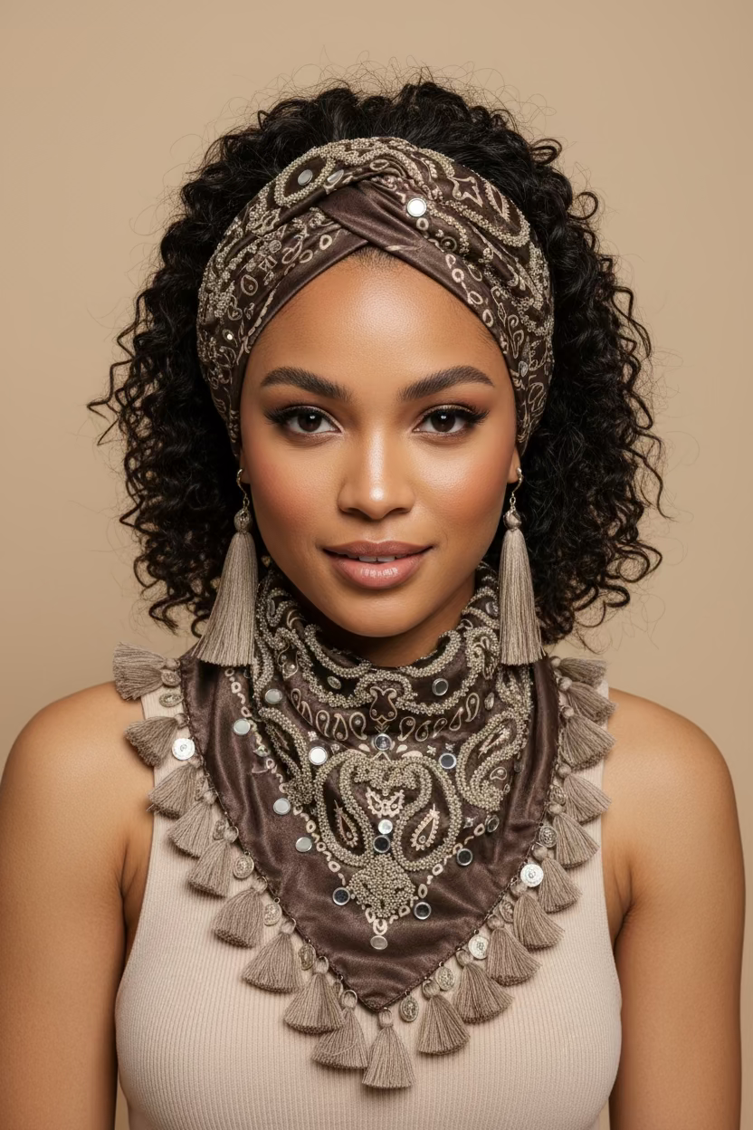 Hair accesories boho style
