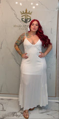 White pearl dress