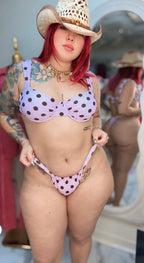 Pinky Polka dot swimsuit