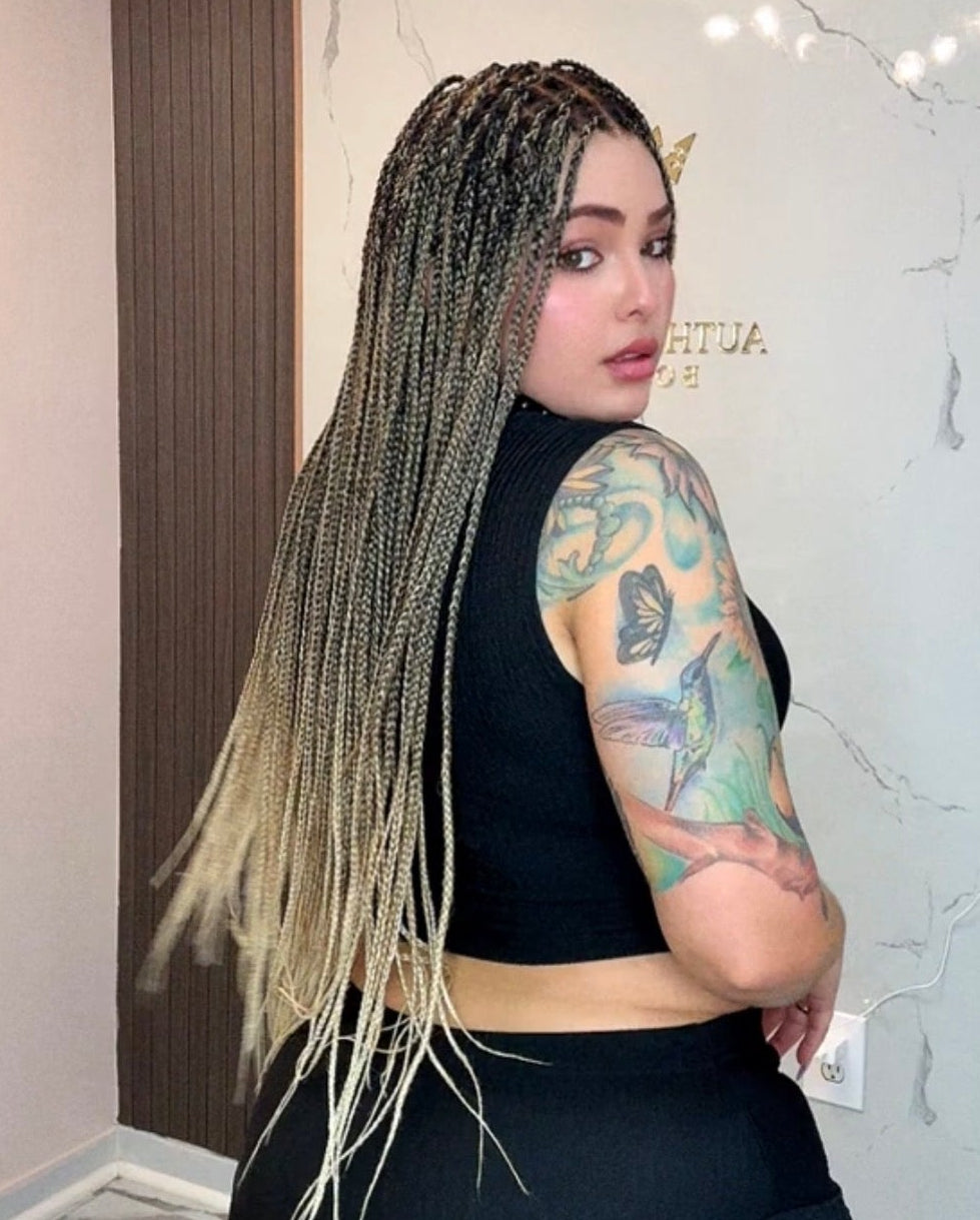 wig Realistic with braids