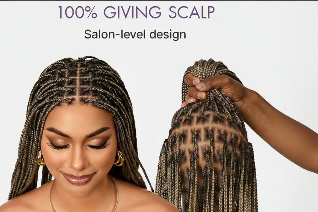 wig Realistic with braids