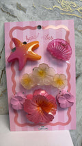 summer pink hair accesories