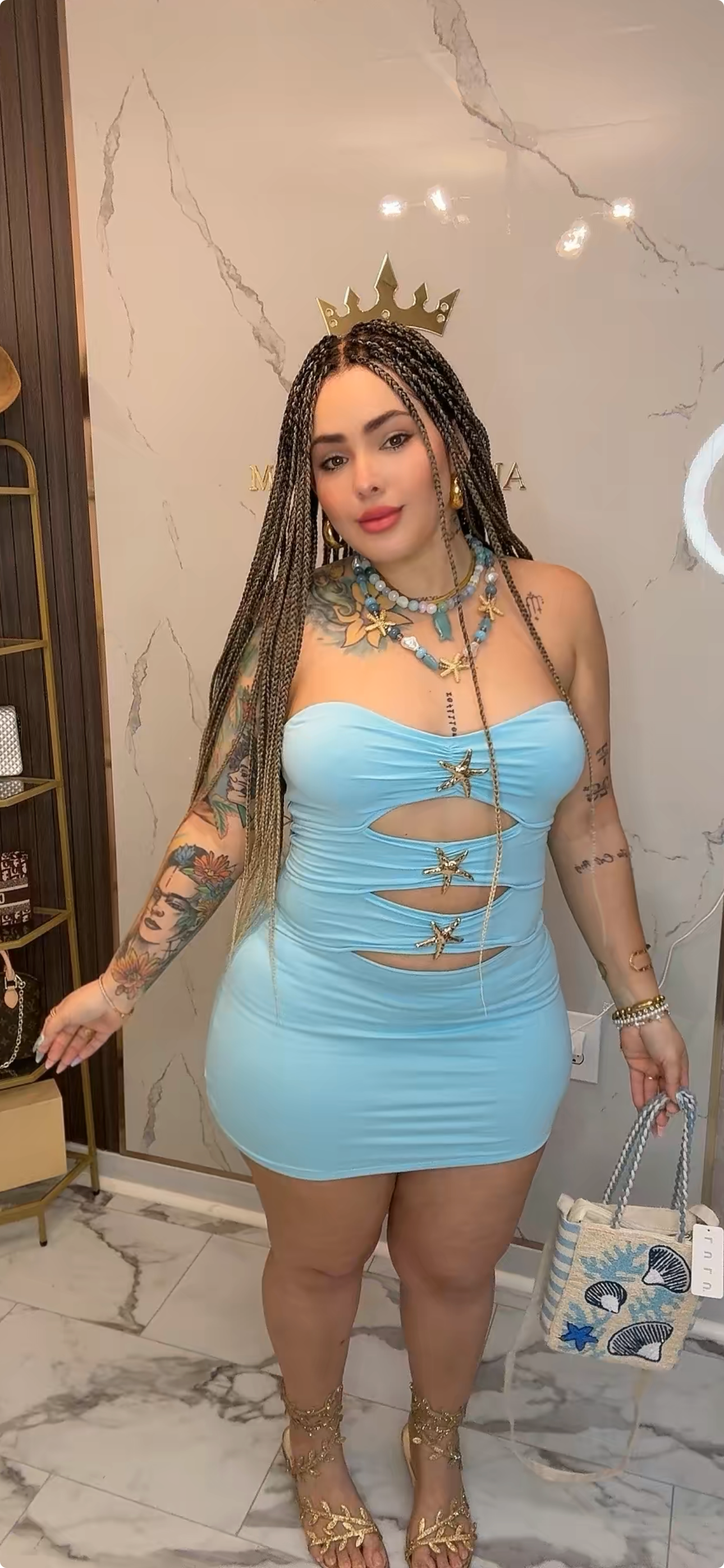 Playa azul dress