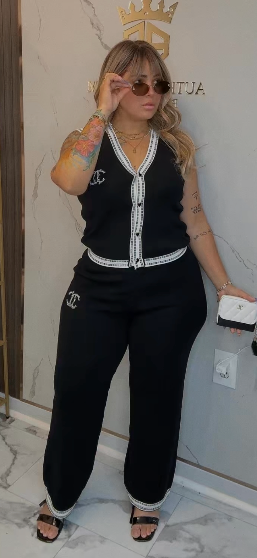 CHANEL SET BLACK