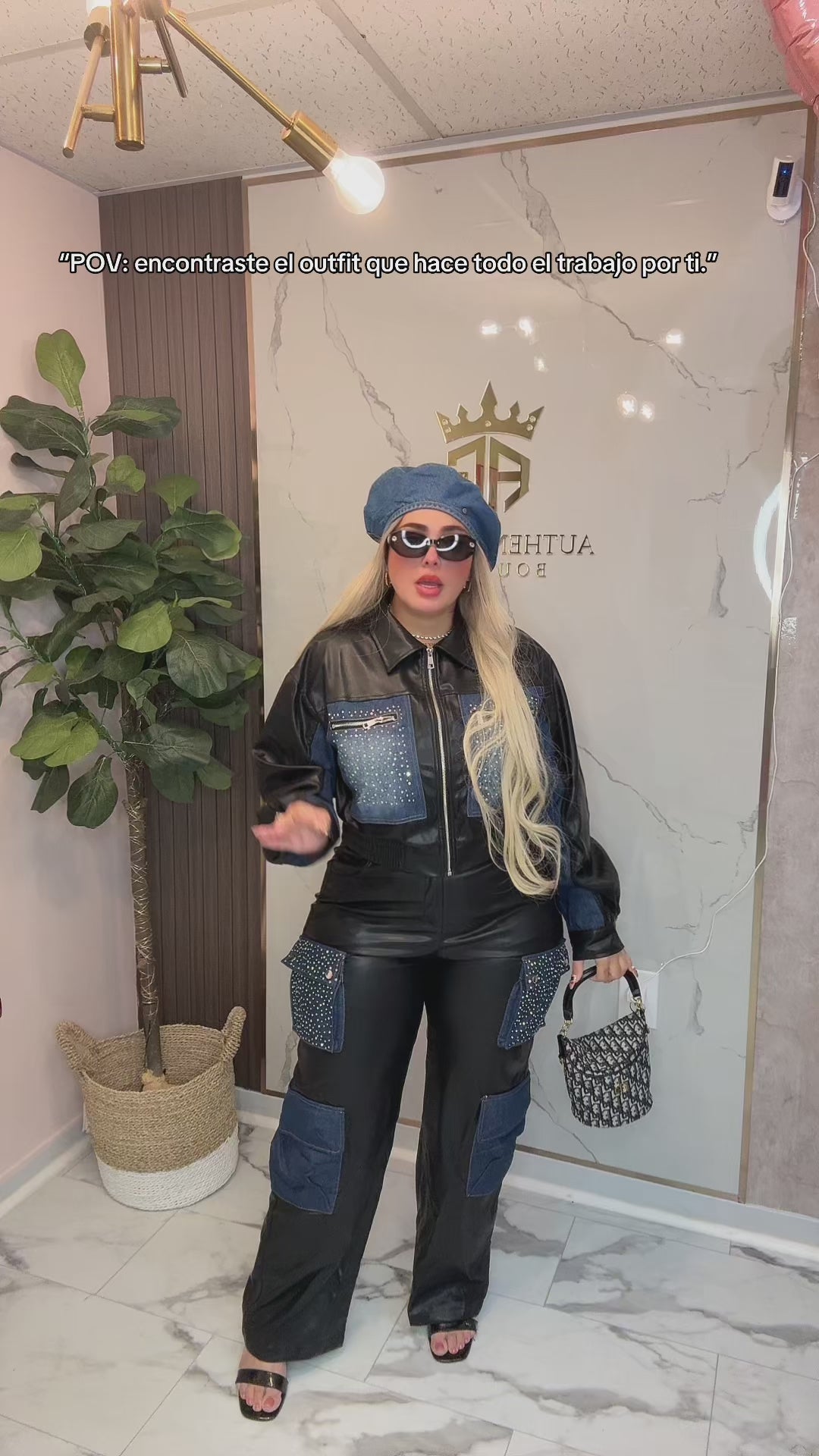 Midnight Rhinestone set