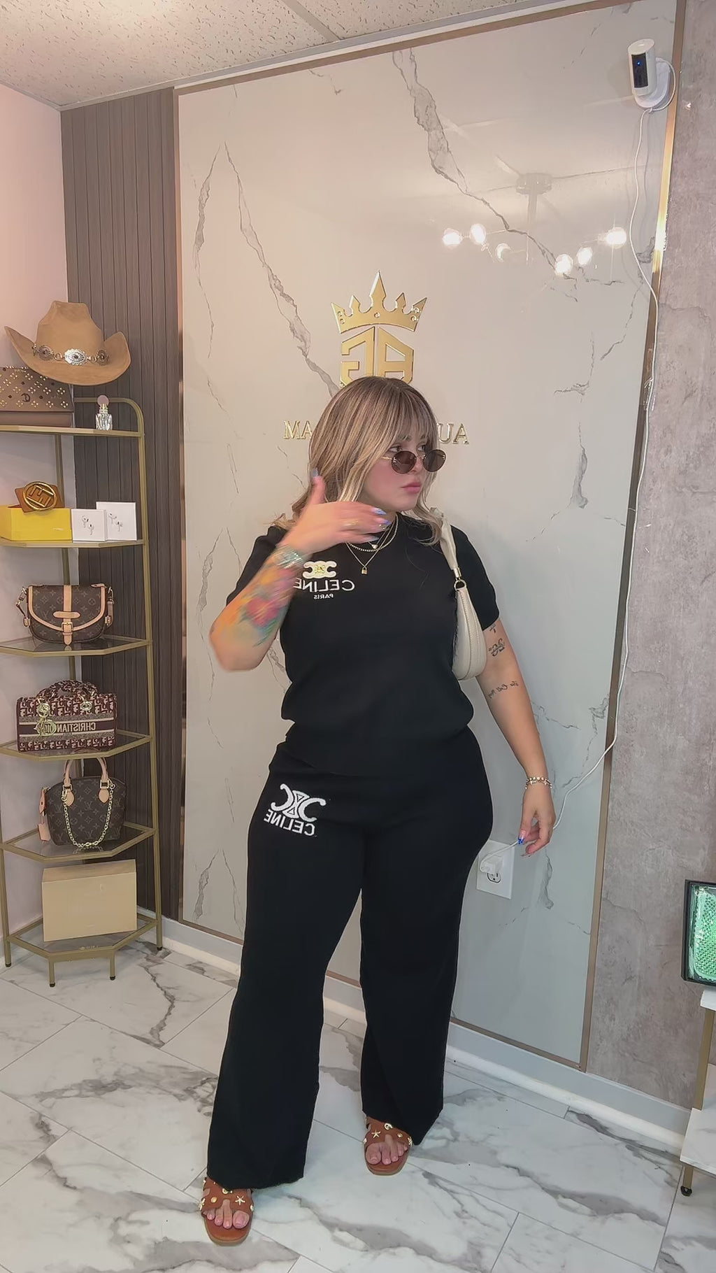 CELINE SET BLACK