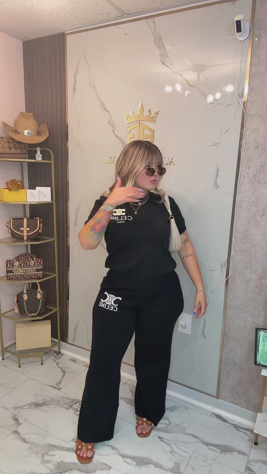 CELINE SET BLACK