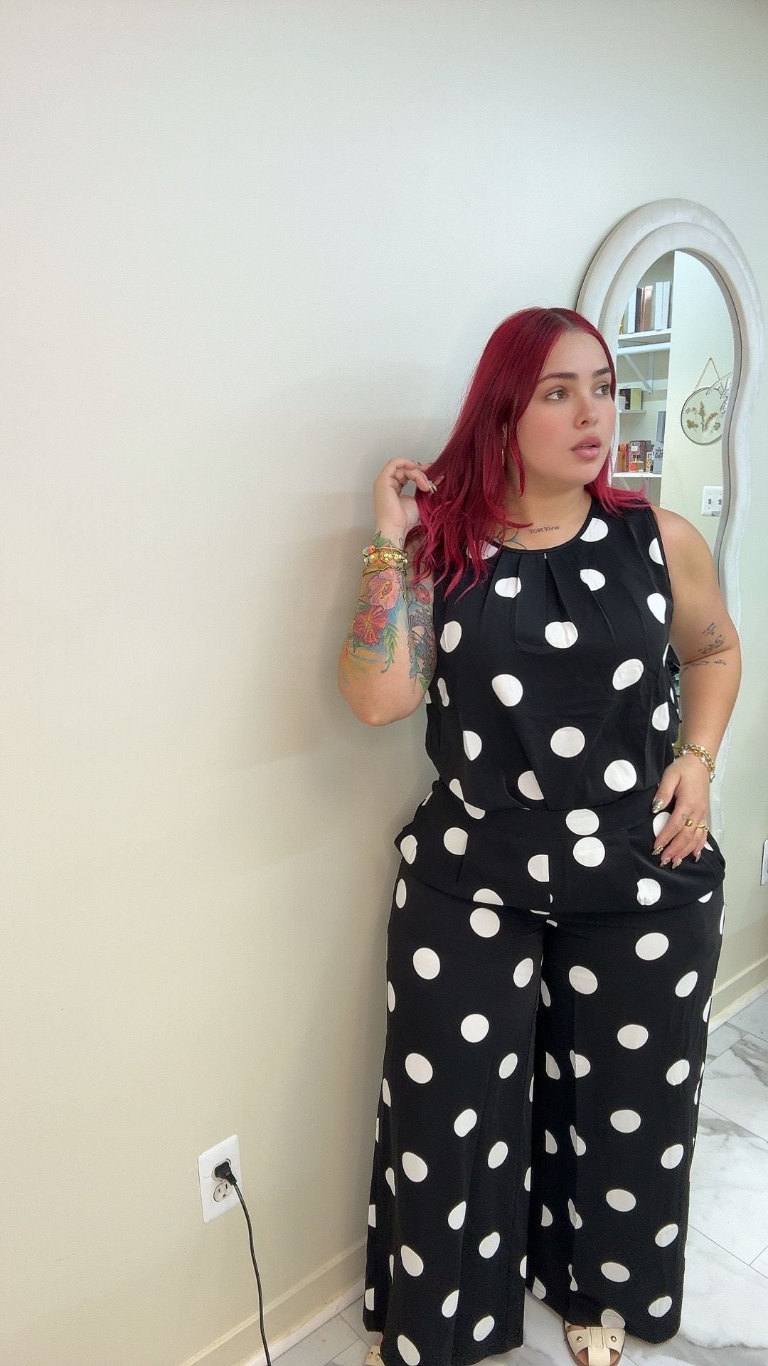 polka dots set