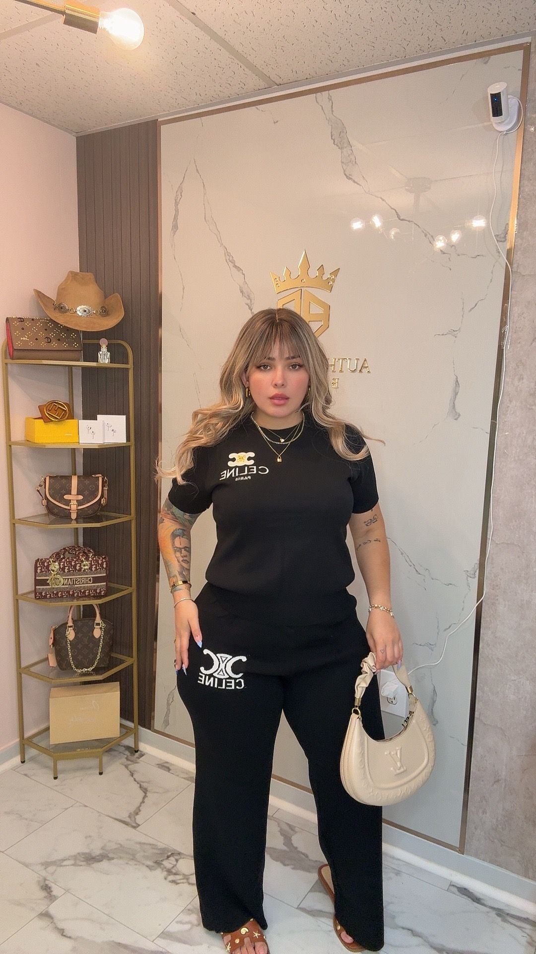 CELINE SET BLACK